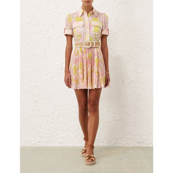 Zimmermann Pink and Yellow Mini Dress - Picture 4 of 8